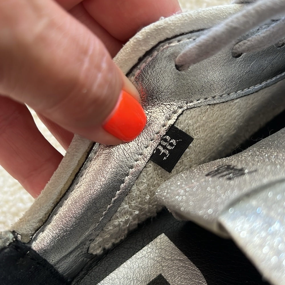 P448 Silver Glitter Women's Sneakers - Picture 7 of 8